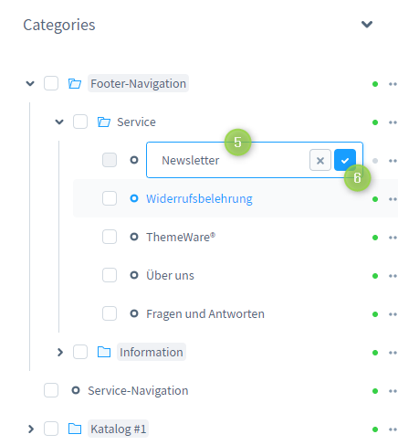 Linking shop pages in the storefront, figure 2