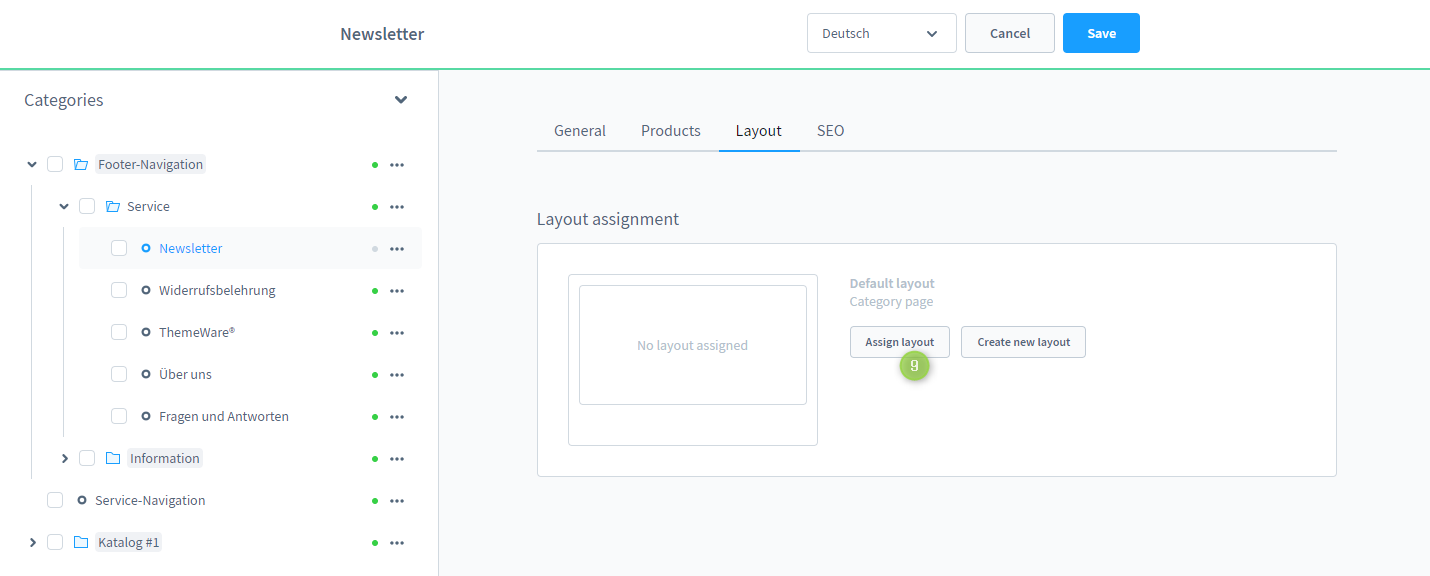 Linking shop pages in the storefront, figure 4