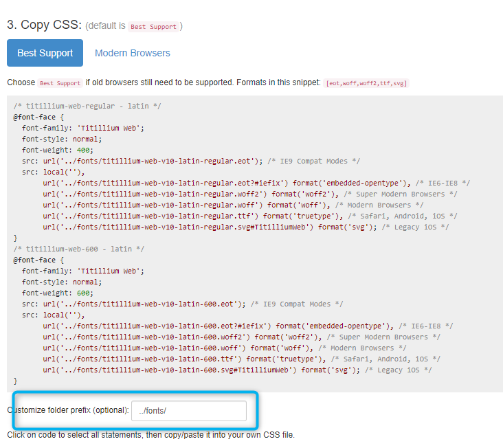 Embedding fonts locally, figure 2